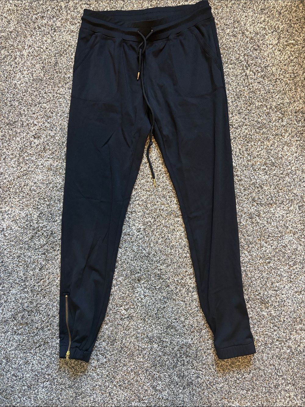 Women’s Black Jogger Pants with Drawstring Waist